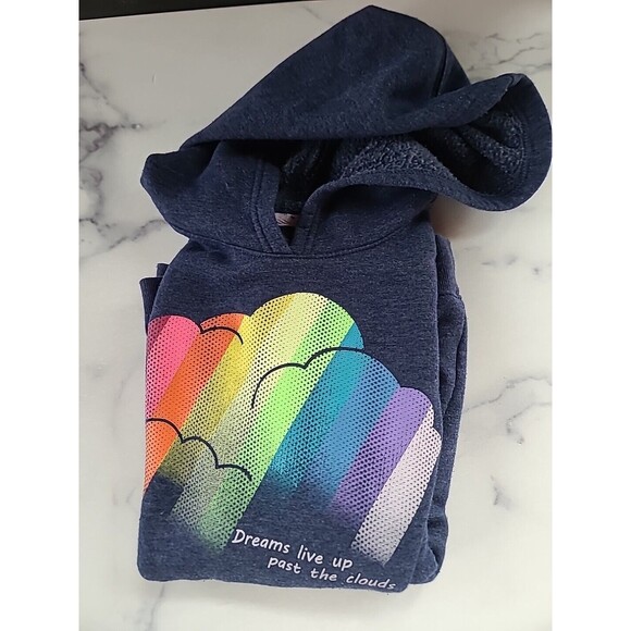 Cat And Jack Dreams Live Up Past The Clouds Sweatshirt Size L (10/12) - Picture 2 of 10